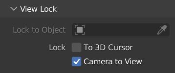 Blender setting for lock camera to view found in the sidebar. 