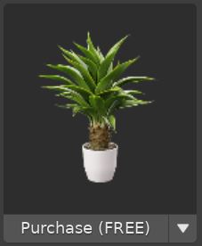 A 3D potted plant object.