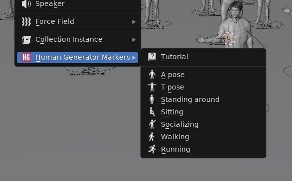 The settings to add markers for mass character creation.
