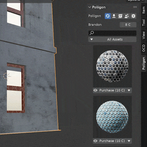 The filter feature in the addon is used to narrow the selection of texture assets.