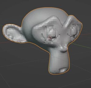 Blender's remesh modifier set to smooth on a suzanne monkey. 