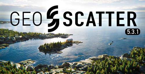 The Geo-Scatter thumbnail displays a nature scene with scattered trees.