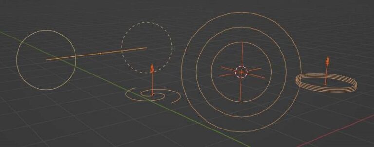 Several types of force fields are displayed in the viewport. 