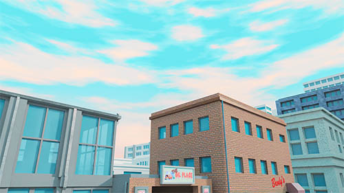 A render created in Blender using a dynamic sky background. 