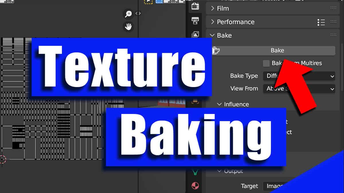 A Blender render properties panel with the Cycles bake settings highlighted.