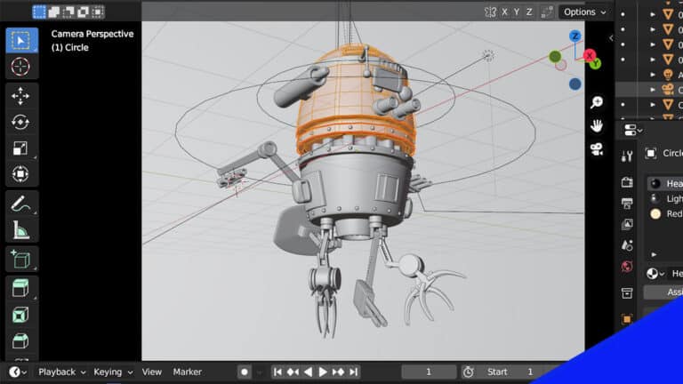 A 3D object being modeled in the Blender 3D Viewport.