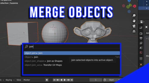 How to Join Objects in Blender 3D