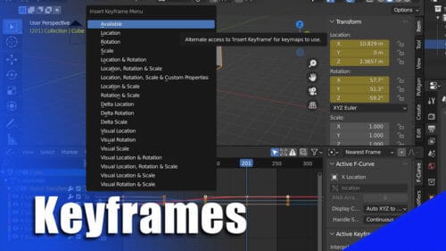 Keyframe Animation in Blender