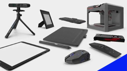 Several digital art accessories displayed on a white background.