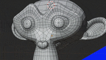 The Lasso Select tool in Blender is used to select parts of a mesh. 