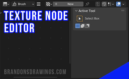 The Blender texture node editor screen. 