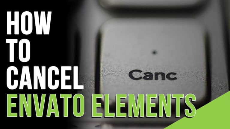 A cancel button on a computer keyboard from Envato Elements.