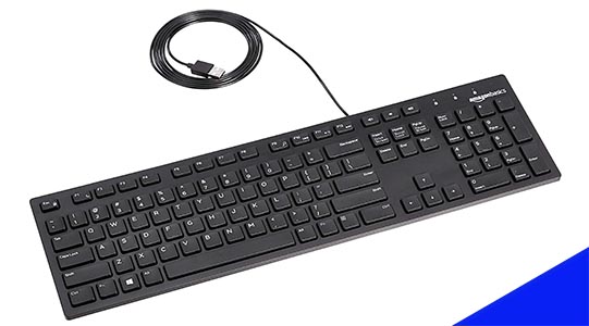 An affordable keyboad with a number pad for Blender