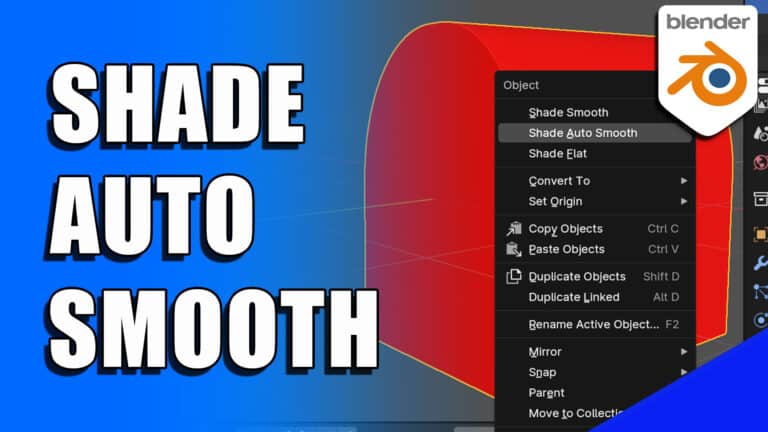 Shade Auto Smooth in BLENDER 3D